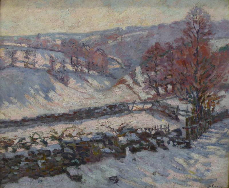 Armand guillaumin Paysage de neige a Crozant China oil painting art